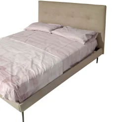 Bissolo Casa Letti Matrimoniali<LETTO MATRIMONIALE MOD. SIMPLE CON GIROLETTO IN TESSUTO ECONABUK GRIGIO