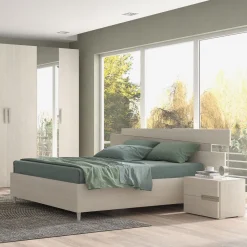 Bissolo Casa Letti Matrimoniali<Letto matrimoniale TETRIS con contenitore olmo
