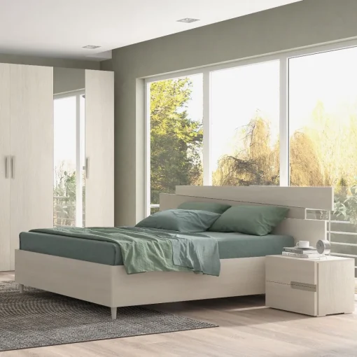 Bissolo Casa Letti Matrimoniali<Letto matrimoniale TETRIS con contenitore olmo