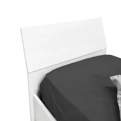 Bissolo Casa Letti Singoli<LETTO SINGOLO CON CONTENITORE BIANCO FRASSINATO