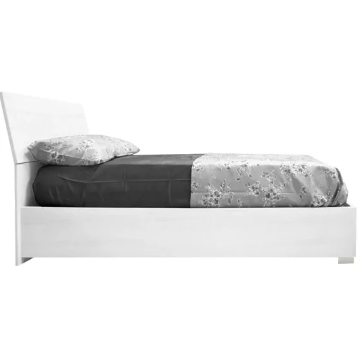 Bissolo Casa Letti Singoli<LETTO SINGOLO CON CONTENITORE BIANCO FRASSINATO