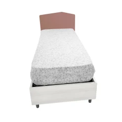 Bissolo Casa Letti Singoli<LETTO SINGOLO CON CONTENITORE MOD. EDDY ROVERE NORDICO E ROSA