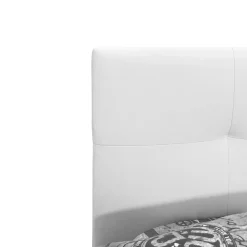 Bissolo Casa Letti Singoli<LETTO SINGOLO CON CONTENITORE IN ECOPELLE BIANCA