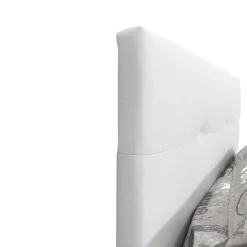 Bissolo Casa Letti Singoli<LETTO SINGOLO CON CONTENITORE IN ECOPELLE BIANCA