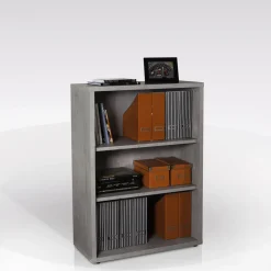 Bissolo Casa Librerie|Librerie<Libreria bassa grigio cemento: libreria bassa cemento 82 cm