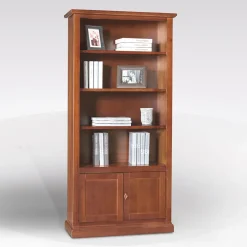 Bissolo Casa Mobili Classici In Arte Povera<LIBRERIA IN LEGNO TINTA NOCE CM 90X41 E H 186: vendita online LIBRERIA IN LEGNO TINTA NOCE CM 90X41 E H 186 in offerta
