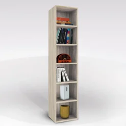 Bissolo Casa Librerie|Librerie<Libreria in olmo: libreria a giorno in olmo modello FLAT