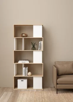 Bissolo Casa Librerie|Librerie<LIBRERIA MOD. MAZE JACKSON HICKORY E BIANCO OPACO : vendita online LIBRERIA MOD. MAZE JACKSON HICKORY E BIANCO OPACO in offerta