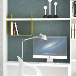 Bissolo Casa Scaffali E Mensole<LIBRERIA PENSILE MOD. GALLERY CM 123 BIANCO FRASSINATO E SENAPE: vendita online LIBRERIA PENSILE MOD. GALLERY CM 123 BIANCO FRASSINATO E SENAPE in offerta