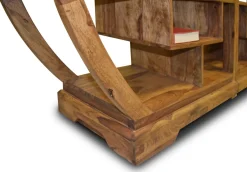 Bissolo Casa Mobile Etnico<LIBRERIA TUTTO IN LEGNO MASSELLO DI SHEESHAM