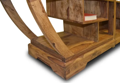 Bissolo Casa Mobile Etnico<LIBRERIA TUTTO IN LEGNO MASSELLO DI SHEESHAM