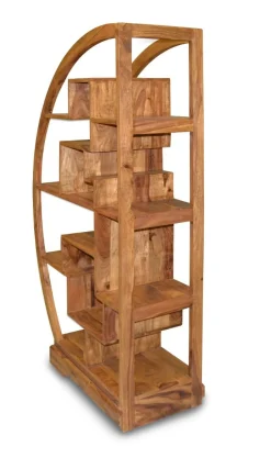 Bissolo Casa Mobile Etnico<LIBRERIA TUTTO IN LEGNO MASSELLO DI SHEESHAM