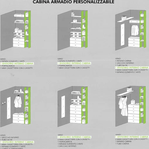 Bissolo Casa Accessori Armadi<LIBRERIA 28,7x44,2 H. 244,1 GRIGIO PERLA