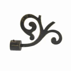 Bissolo Casa Accessori E Pali Tende Finali Per Pali<LINEA ANTIQUE - FINALE MOD. FIORE COLORE NERO-ORO: vendita online LINEA ANTIQUE - FINALE MOD. FIORE COLORE NERO-ORO in offerta