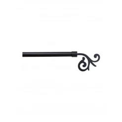 Bissolo Casa Accessori E Pali Tende Finali Per Pali<LINEA ANTIQUE - FINALE PER TENDA MOD. FIORE COLORE NERO : vendita online LINEA ANTIQUE - FINALE PER TENDA MOD. FIORE COLORE NERO in offerta