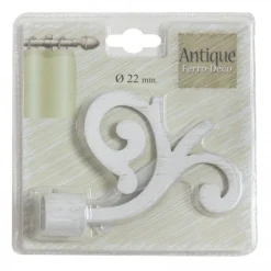 Bissolo Casa Accessori E Pali Tende Finali Per Pali<LINEA ANTIQUE - FINALE PER TENDA MOD. FIORE COLORE BIANCO-BEIGE : vendita online LINEA ANTIQUE - FINALE PER TENDA MOD. FIORE COLORE BIANCO-BEIGE in offerta