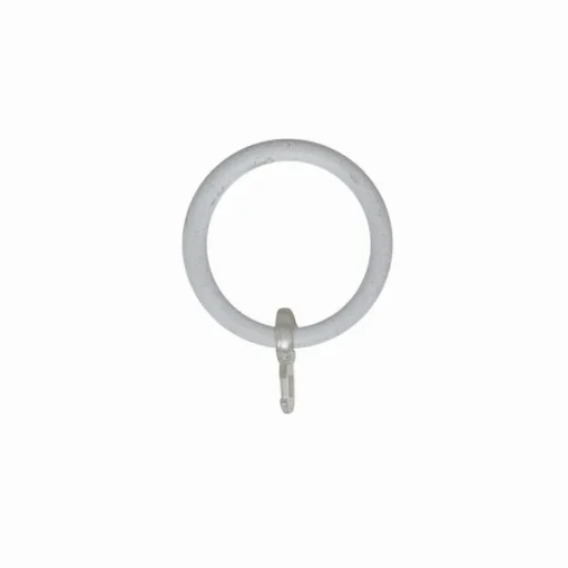 Bissolo Casa Accessori E Pali Tende Finali Per Pali<LINEA ANTIQUE - SET 8 ANELLI PER TENDA IN METALLO COLORE BIANCO-BEIGE: vendita online LINEA ANTIQUE - SET 8 ANELLI PER TENDA IN METALLO COLORE BIANCO-BEIGE in offerta