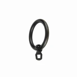 Bissolo Casa Accessori E Pali Tende Finali Per Pali<LINEA ANTIQUE - SET 8 ANELLI PER TENDA IN METALLO COLORE NERO-ORO : vendita online LINEA ANTIQUE - SET 8 ANELLI PER TENDA IN METALLO COLORE NERO-ORO in offerta
