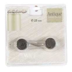 Bissolo Casa Accessori E Pali Tende Finali Per Pali<LINEA ANTIQUE - SET 2 FINALI PER TENDA MOD. TAPPO COLORE NERO-ORO : vendita online LINEA ANTIQUE - SET 2 FINALI PER TENDA MOD. TAPPO COLORE NERO-ORO in offerta