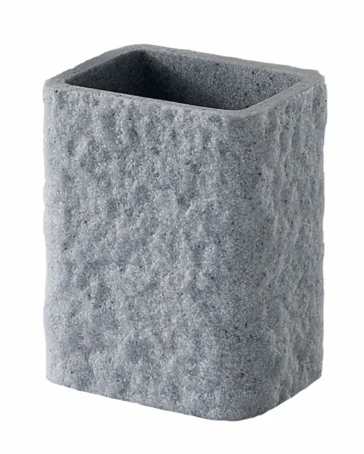 Bissolo Casa Porta Spazzolini<LINEA ARIES - BICCHIERE PORTASPAZZOLINI GRIGIO