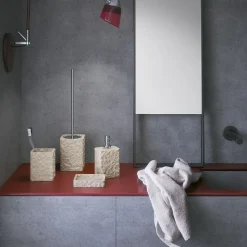 Bissolo Casa Porta Saponi E Dosatori<LINEA ARIES - DOSASAPONE BEIGE E CROMO