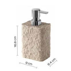 Bissolo Casa Porta Saponi E Dosatori<LINEA ARIES - DOSASAPONE BEIGE E CROMO