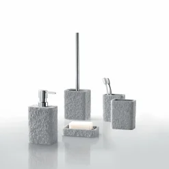 Bissolo Casa Porta Saponi E Dosatori<LINEA ARIES - PORTA SAPONE GRIGIO