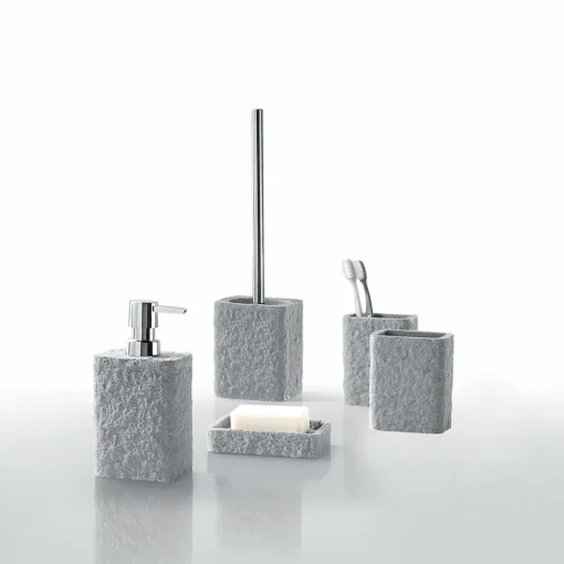 Bissolo Casa Porta Saponi E Dosatori<LINEA ARIES - PORTA SAPONE GRIGIO