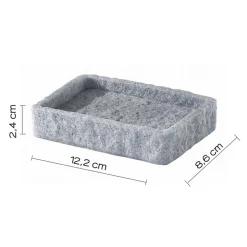 Bissolo Casa Porta Saponi E Dosatori<LINEA ARIES - PORTA SAPONE GRIGIO