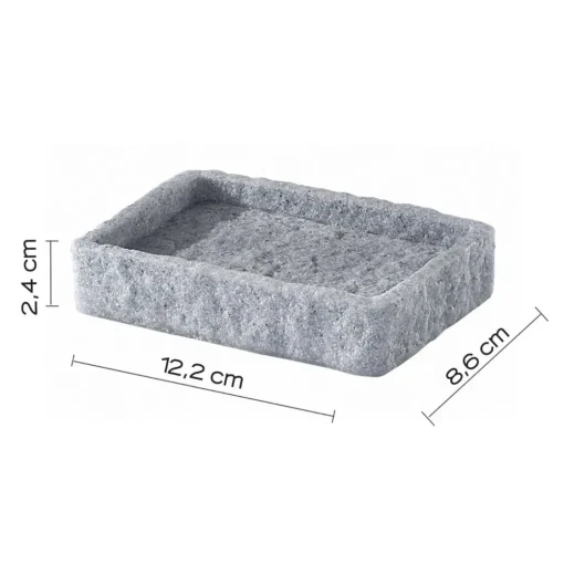 Bissolo Casa Porta Saponi E Dosatori<LINEA ARIES - PORTA SAPONE GRIGIO