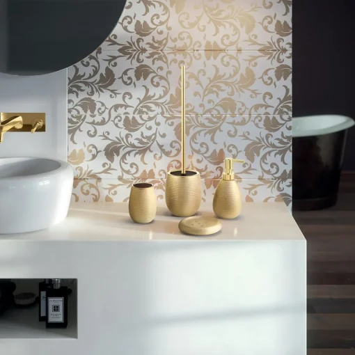 Bissolo Casa Porta Saponi E Dosatori<LINEA ASTRID - PORTA SAPONE ORO