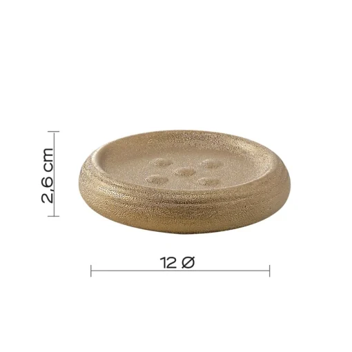 Bissolo Casa Porta Saponi E Dosatori<LINEA ASTRID - PORTA SAPONE ORO