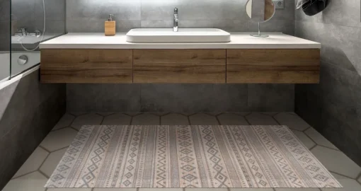 Bissolo Casa Tappeti<LINEA BAMBOO COOL - TAPPETO IN BAMBU' ETNIC BIANCO-GRIGIO 60X90CM: vendita online LINEA BAMBOO COOL - TAPPETO IN BAMBU' ETNIC BIANCO-GRIGIO 60X90CM in offerta