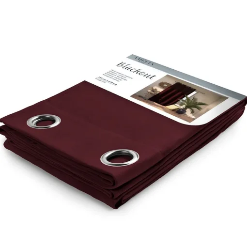 Bissolo Casa Tende Tende Confezionate<LINEA BLACKOUT - TENDA IN POLIESTERE 140X280CM BORDEAUX: vendita online LINEA BLACKOUT - TENDA IN POLIESTERE 140X280CM BORDEAUX in offerta