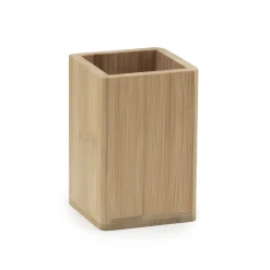 Bissolo Casa Porta Spazzolini<LINEA BONNIE - PORTASPAZZOLINI IN BAMBOO NATURALE 7,4X7,4CM H 11CM