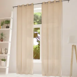 Bissolo Casa Tende Tende Confezionate<LINEA BOTERO - TENDA CON OCCHIELLI IN POLIESTERE 140X290CM CREMA: vendita online LINEA BOTERO - TENDA CON OCCHIELLI IN POLIESTERE 140X290CM CREMA in offerta