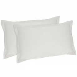 Bissolo Casa Lenzuola Federe<LINEA BRIGHT - FEDERA 4 VOLANI IN RASO DI COTONE 52X82CM BIANCO: vendita online LINEA BRIGHT - FEDERA 4 VOLANI IN RASO DI COTONE 52X82CM BIANCO in offerta