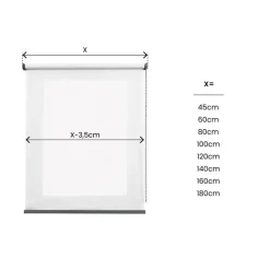 Bissolo Casa Tende Tende A Rullo Da Interno<LINEA CALM - TENDA A RULLO FILTRANTE BIANCO 45X180CM: vendita online LINEA CALM - TENDA A RULLO FILTRANTE BIANCO 45X180CM in offerta