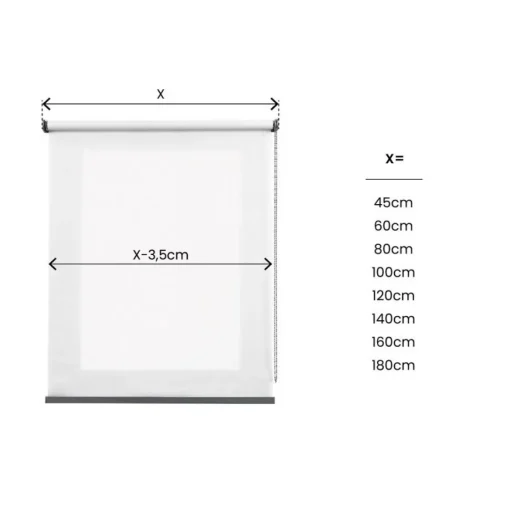 Bissolo Casa Tende Tende A Rullo Da Interno<LINEA CALM - TENDA A RULLO FILTRANTE BIANCO 45X180CM: vendita online LINEA CALM - TENDA A RULLO FILTRANTE BIANCO 45X180CM in offerta