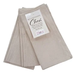 Bissolo Casa Tessile Tavola Tovaglie E Tovaglioli<LINEA CHOU - 4 TOVAGLIOLI IN COTONE 42X42 CM PANNA: vendita online LINEA CHOU - 4 TOVAGLIOLI IN COTONE 42X42 CM PANNA in offerta