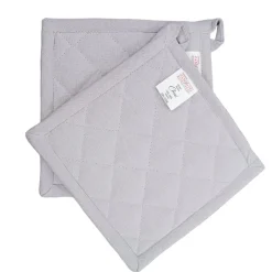 Bissolo Casa Tessile Cucina Guanti E Presine<LINEA CHOU - COPPIA PRESINE IN COTONE TRAPUNTATO CM 18X18 GHIACCIO: vendita online LINEA CHOU - COPPIA PRESINE IN COTONE TRAPUNTATO CM 18X18 GHIACCIO in offerta