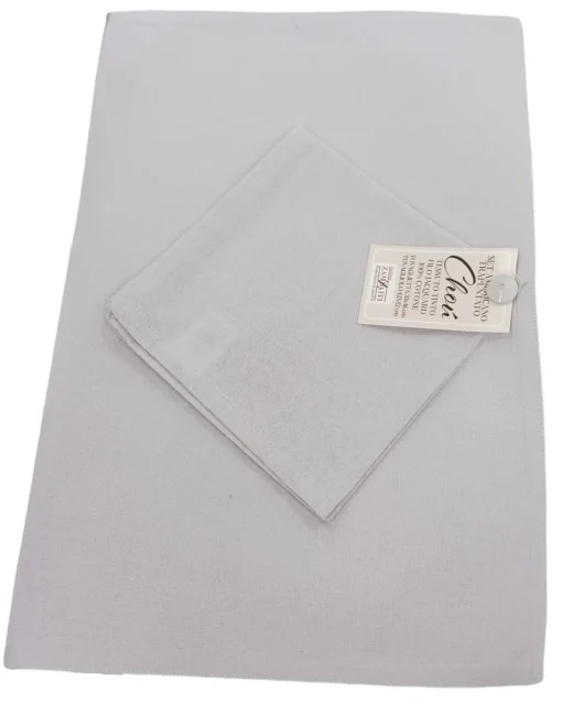 Bissolo Casa Tessile Tavola Tovagliette<LINEA CHOU - SET AMERICANO IN COTONE TRAPUNTATO GHIACCIO: vendita online LINEA CHOU - SET AMERICANO IN COTONE TRAPUNTATO GHIACCIO in offerta