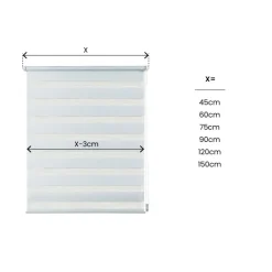 Bissolo Casa Tende Tende A Rullo Da Interno<LINEA CLIP&FIX - TENDA NOTTE E GIORNO BIANCA 60X180CM: vendita online LINEA CLIP&FIX - TENDA NOTTE E GIORNO BIANCA 60X180CM in offerta
