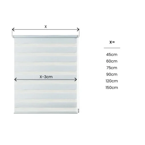 Bissolo Casa Tende Tende A Rullo Da Interno<LINEA CLIP&FIX - TENDA NOTTE E GIORNO BIANCA 60X180CM: vendita online LINEA CLIP&FIX - TENDA NOTTE E GIORNO BIANCA 60X180CM in offerta