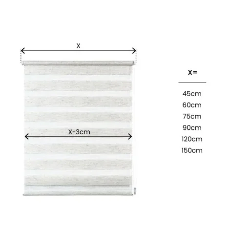 Bissolo Casa Tende Tende A Rullo Da Interno<LINEA CLIP&FIX - TENDA NOTTE E GIORNO LINO 75X180CM: vendita online LINEA CLIP&FIX - TENDA NOTTE E GIORNO LINO 75X180CM in offerta