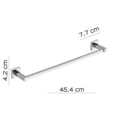 Bissolo Casa Porta Asciugamani<LINEA COLORADO - PORTA ASCIUGAMANO CROMO CM 45