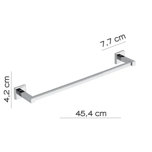 Bissolo Casa Porta Asciugamani<LINEA COLORADO - PORTA ASCIUGAMANO CROMO CM 45