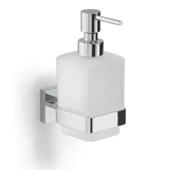 Bissolo Casa Porta Saponi E Dosatori<LINEA ELBA - DOSASAPONE CROMO E BIANCO SATINATO