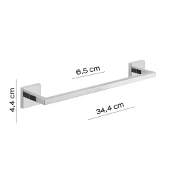 Bissolo Casa Porta Asciugamani<LINEA ELBA - PORTA ASCIUGAMANI CM 34,4 CROMO