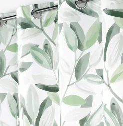Bissolo Casa Tende Tende Confezionate<LINEA ELEONORE - TENDA CON OCCHIELLI IN POLICOTONE 140X280 STAMPA FOGLIE: vendita online LINEA ELEONORE - TENDA CON OCCHIELLI IN POLICOTONE 140X280 STAMPA FOGLIE in offerta
